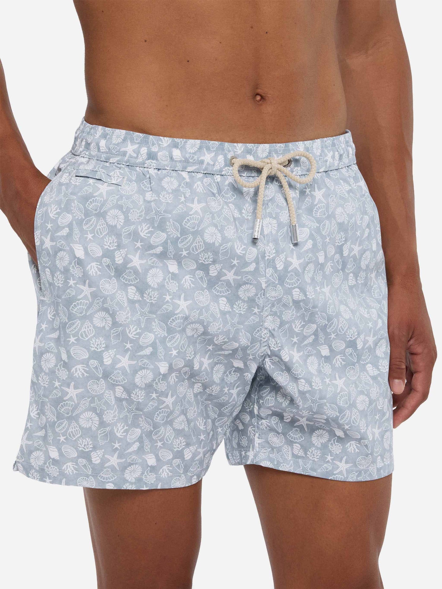 Comfort Light Badeshorts mit Muschel-Print