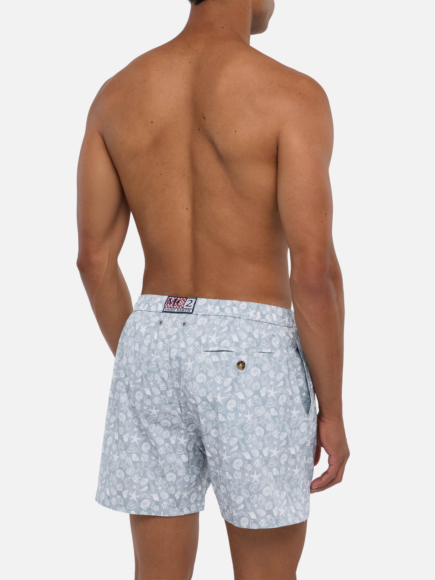 Comfort Light Badeshorts mit Muschel-Print