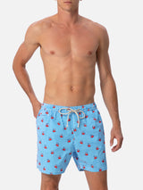 Man Comfort Light swim shorts with crabs print