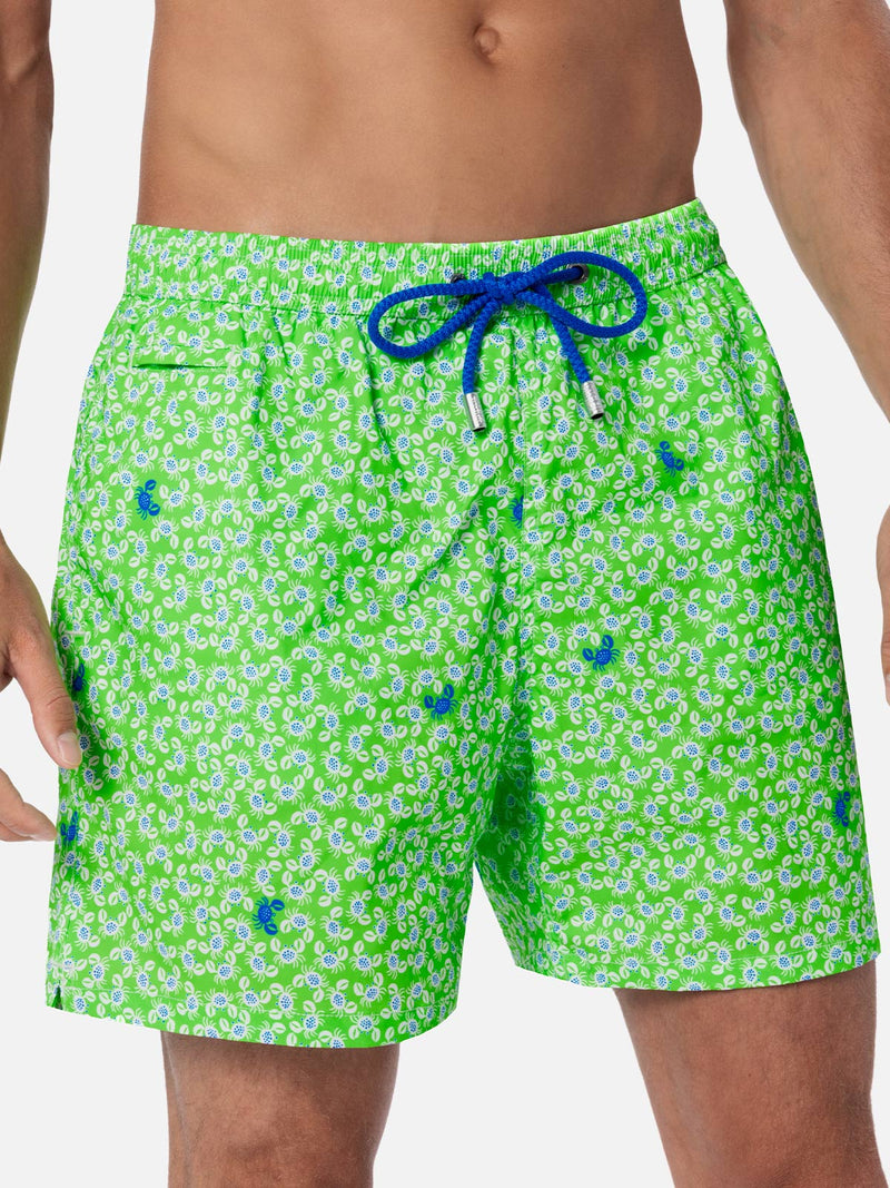 Man Comfort Light swim shorts with crabs print