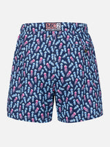 Man Comfort Light Badeshorts mit Quallen-Print