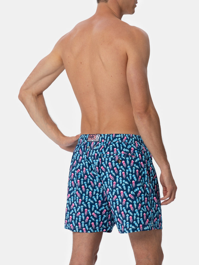 Man Comfort Light Badeshorts mit Quallen-Print