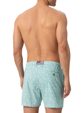 Costume mare Comfort Light con stampa conchiglie tropicali