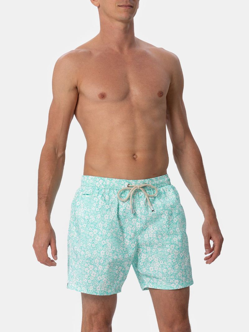 Man Comfort Light Badeshorts mit Blumendruck