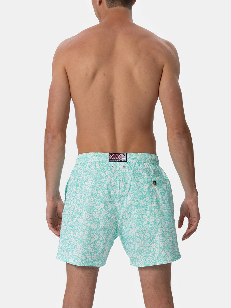 Man Comfort Light swim shorts with flower print