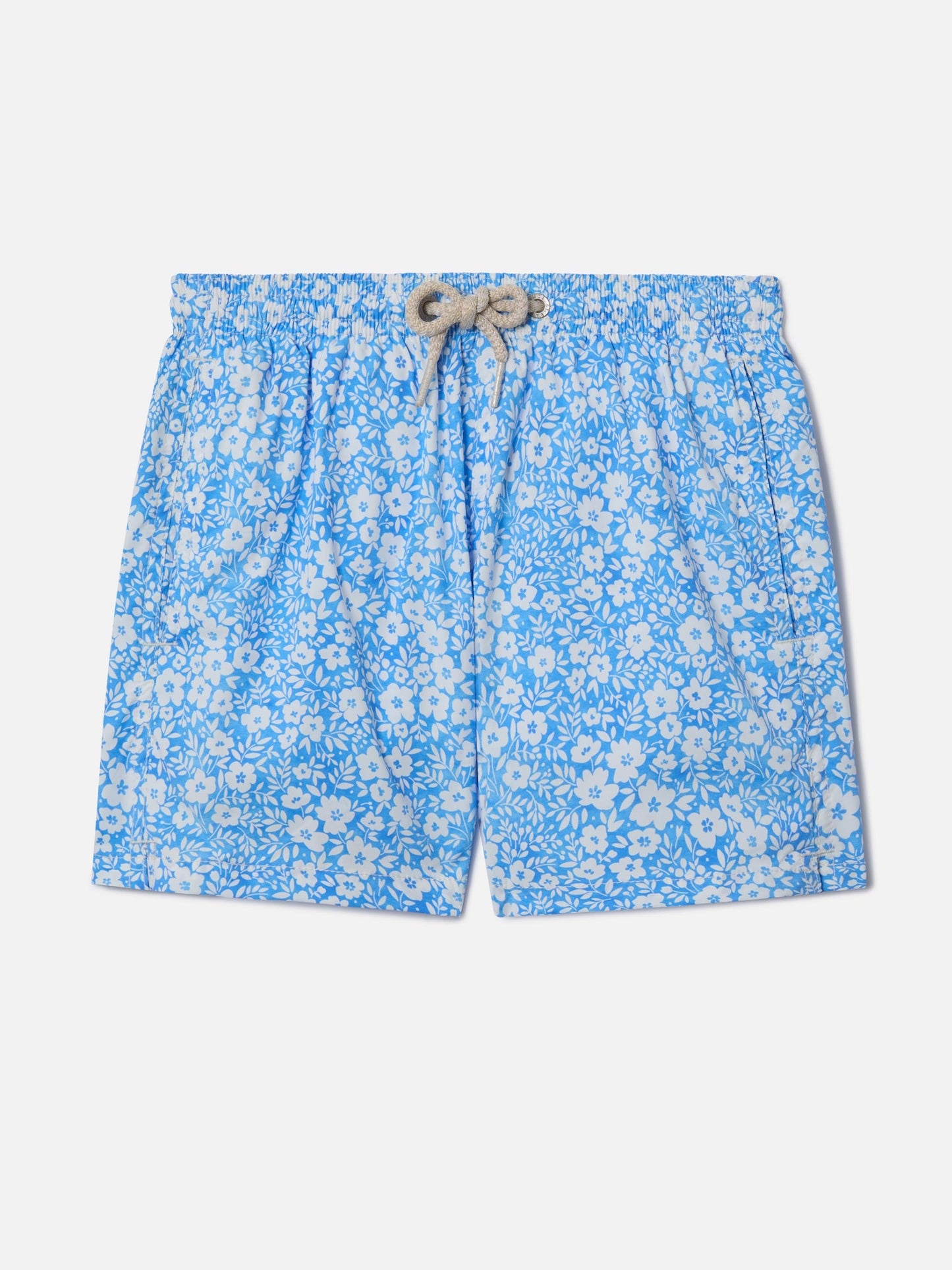 Klassische Comfort Light Stretch-Badeshorts mit Blumenprint 