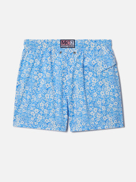 Klassische Comfort Light Stretch-Badeshorts mit Blumenprint 