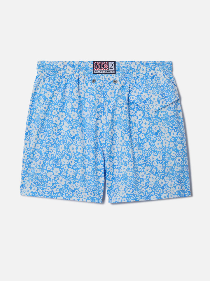 Bañador clásico Comfort Light elástico con estampado floral 