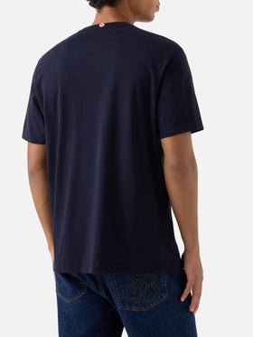Connor T-Shirt in Navy blue mit aufgesetzter Tasche Amica Chips 