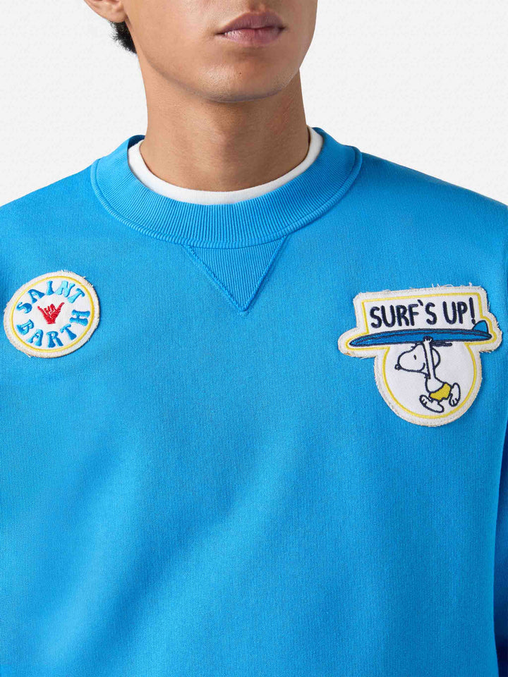 Felpa da uomo girocollo in cotone felpato Cooper