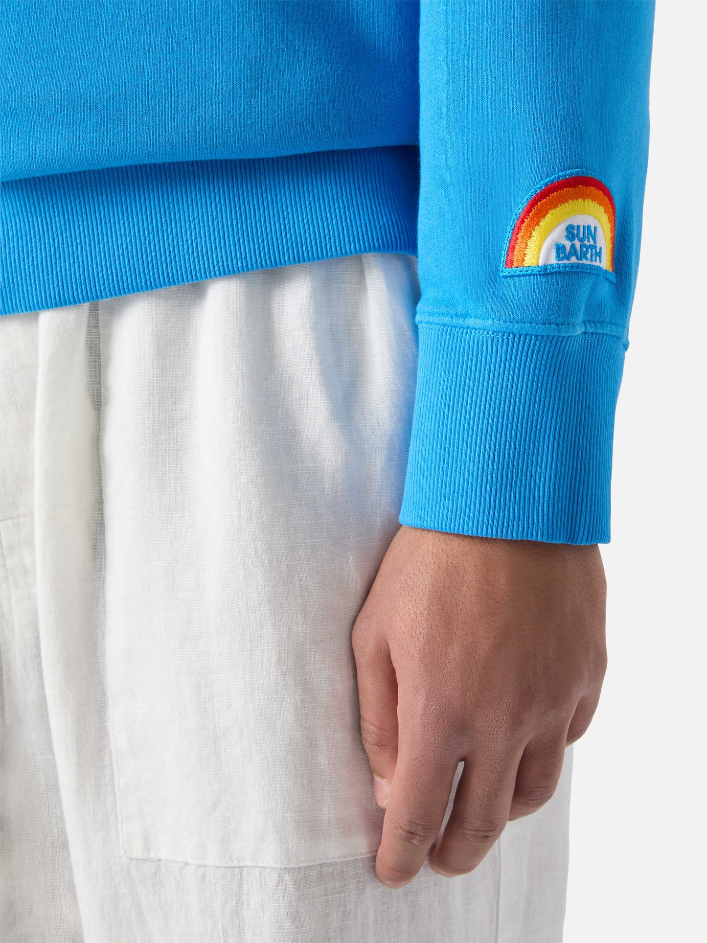 Felpa da uomo girocollo in cotone felpato Cooper