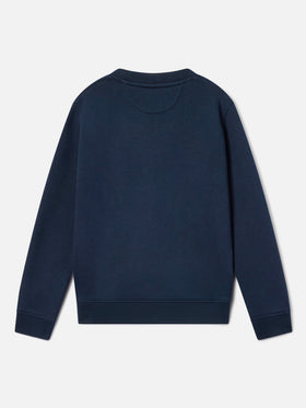 Sweatshirt aus Baumwolle für Jungen mit St. Barth-Frottee-Patch 