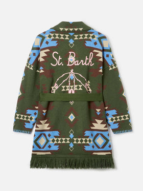 Woman cardigan Cristabel with belt