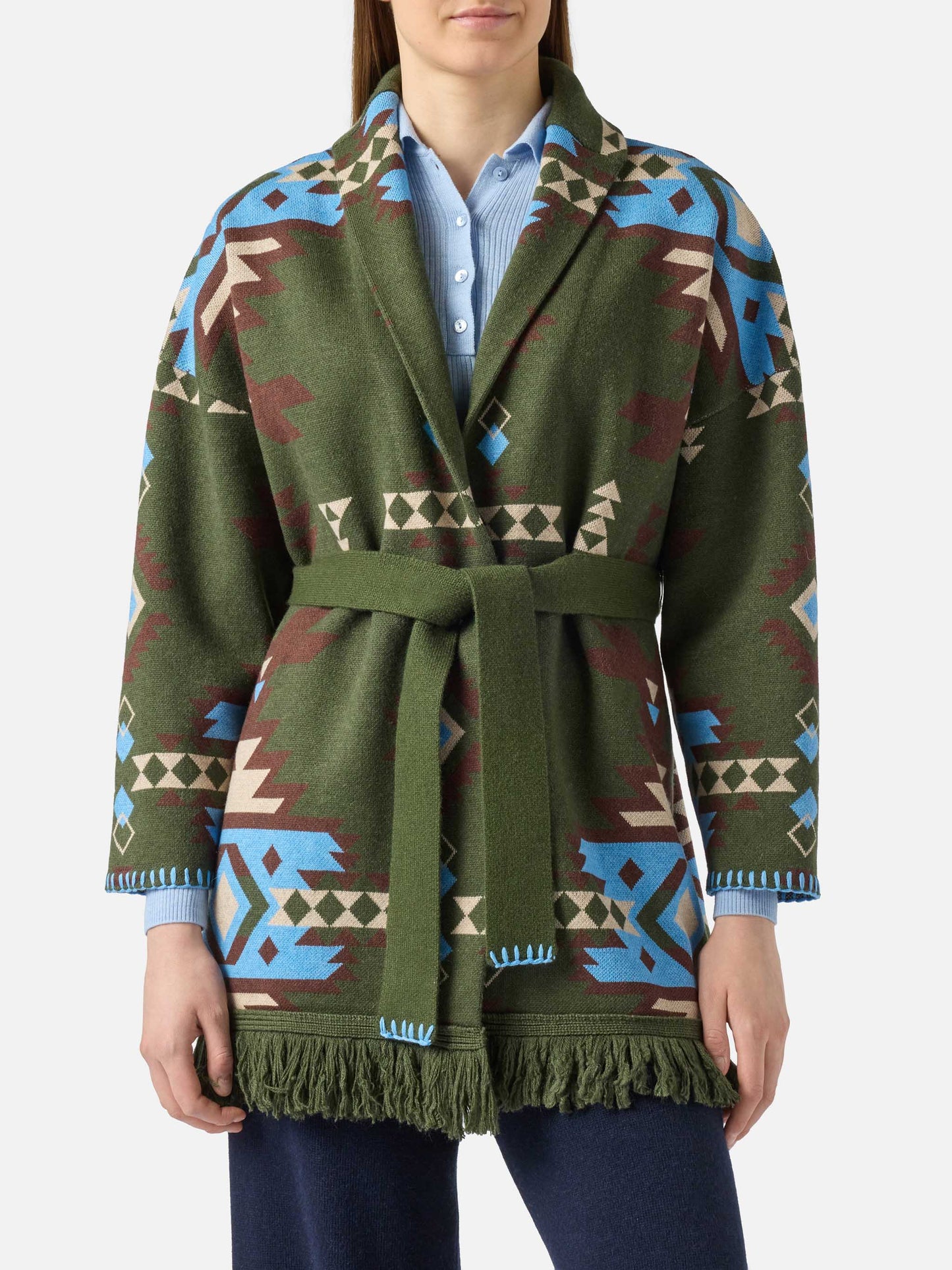 Woman cardigan Cristabel with belt