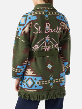 Woman cardigan Cristabel with belt