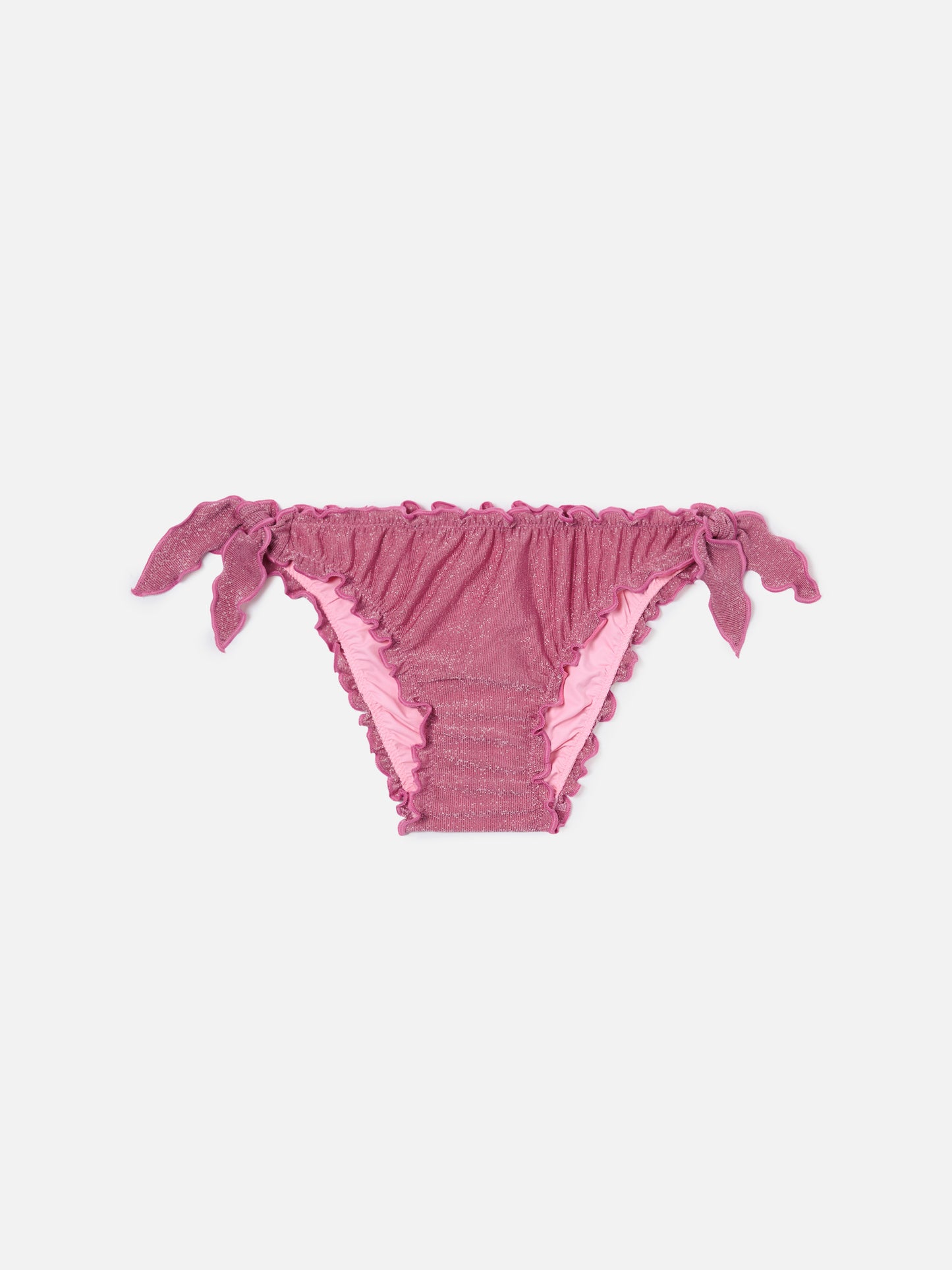 Cric dark pink stretch lurex swim briefs