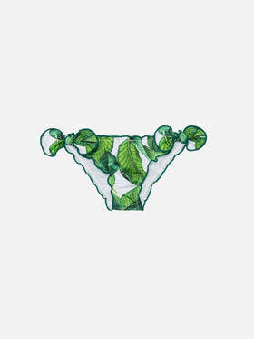 Cric classic swim briefs with banana leaves print