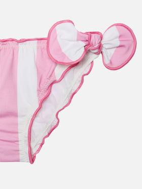 Cric classic swim briefs with pink striped print