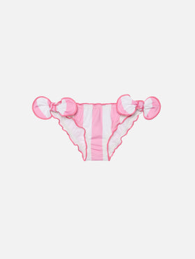 Cric classic swim briefs with pink striped print