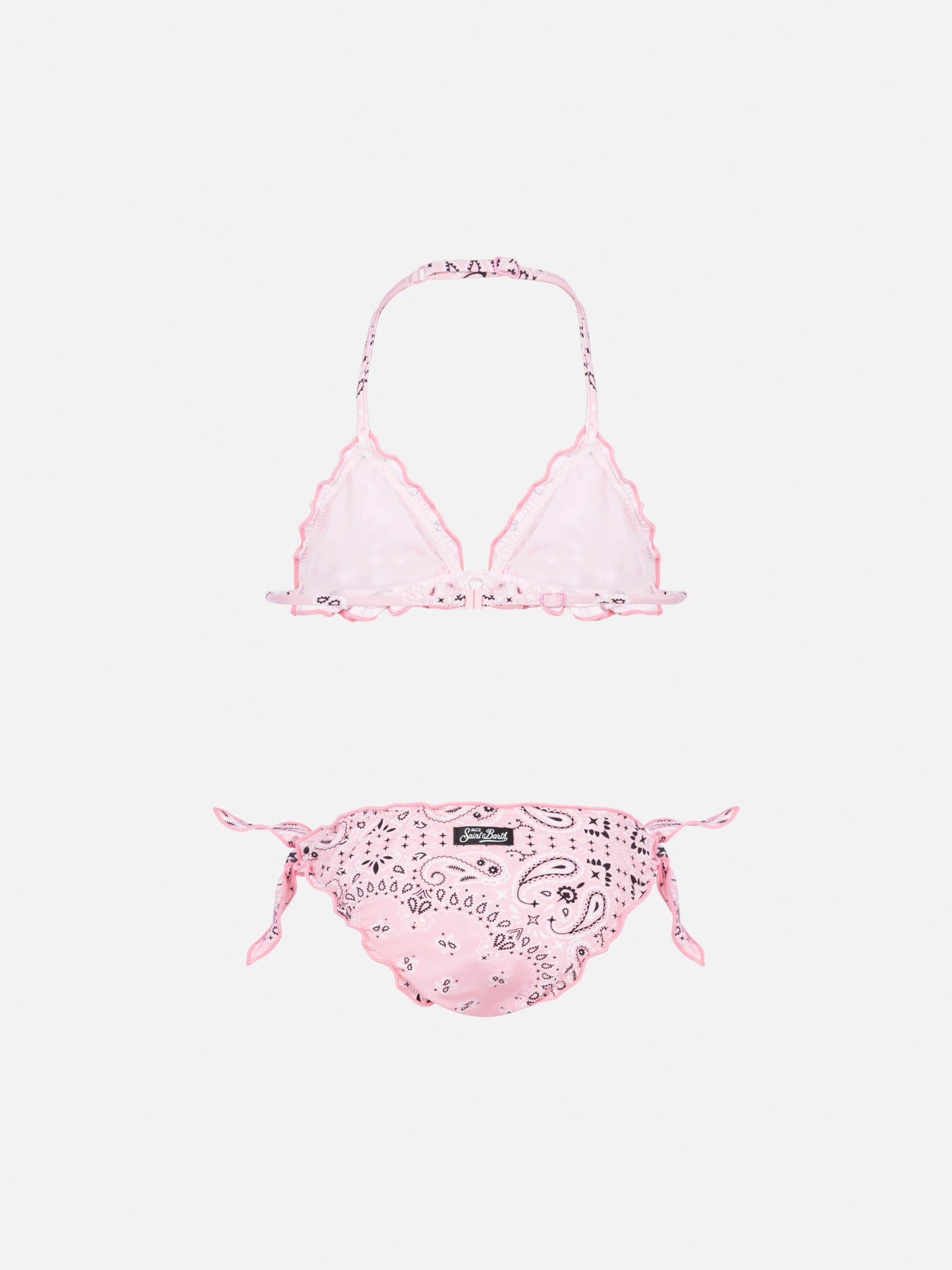 Cris klassischer Triangel-Bikini mit Bandanna-Print