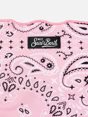 Cris klassischer Triangel-Bikini mit Bandanna-Print