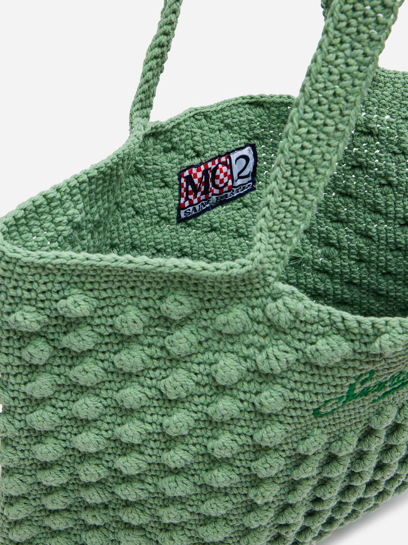 Sage green Crochet Bag