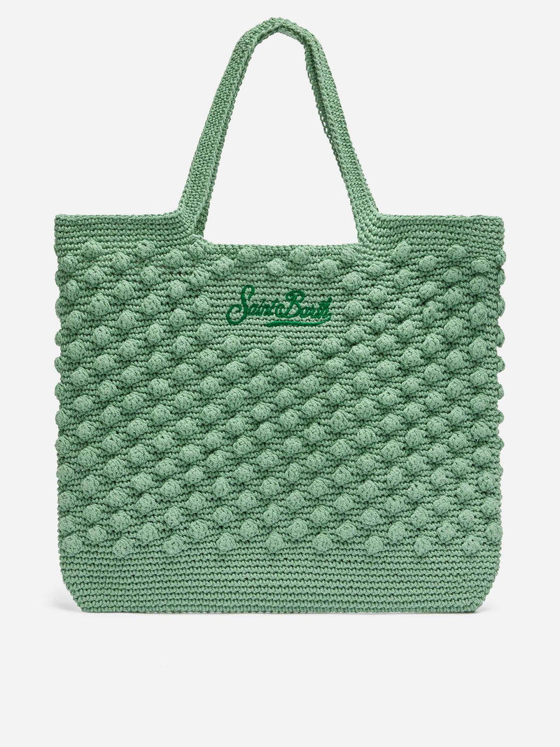 Sage green Crochet Bag