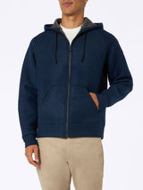 Man navy blue sweatshirt Carrel