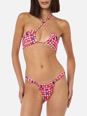 Damen Bikini-Set Dahelle mit Gingham und ausgefallenem Print | BEEPY BELLA SPECIAL EDITION