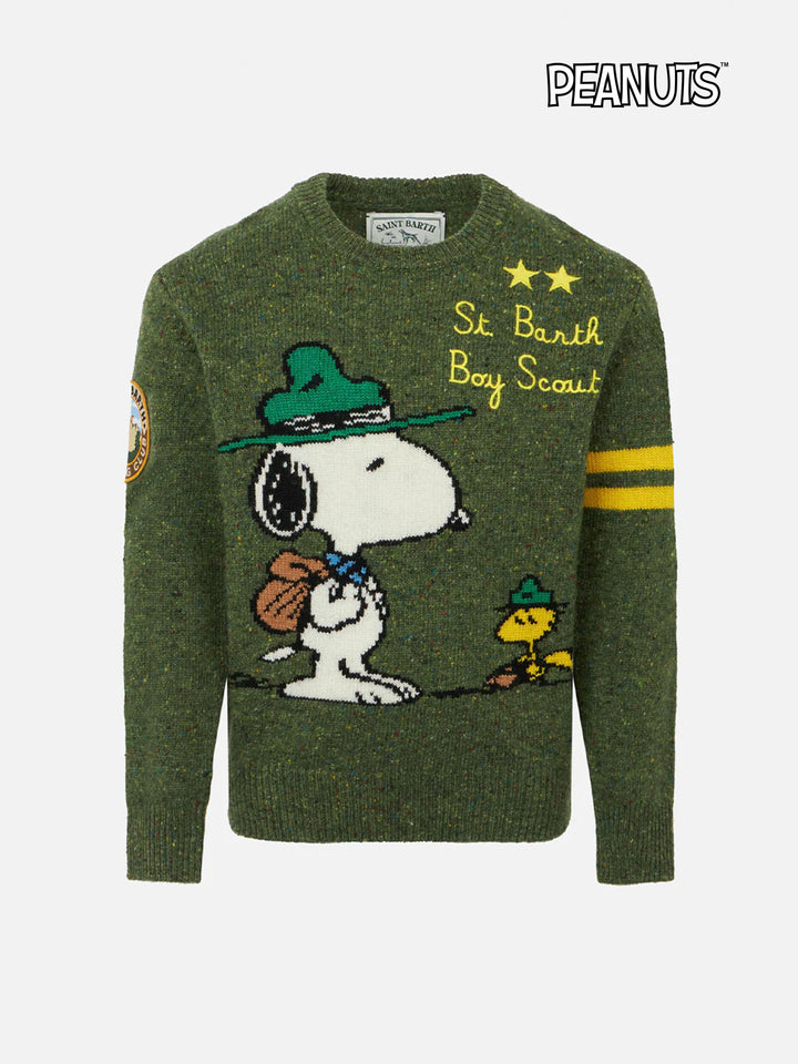 Maglione donegal girocollo da bambino con stampa jacquard Snoopy | SNOOPY - EDIZIONE SPECIALE PEANUTS™
