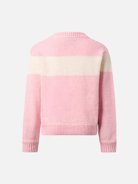 Maglione  Danya Jr in misto alpaca con jacquard lurex St. Barth 