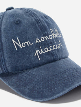 Davis cotton baseball cap in blue with embroidery| Special Edition