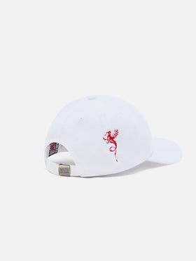 Cappellino Davis con visiera in cotone bianco e ricamo AS Cannes | AS CANNES SPECIAL EDITION