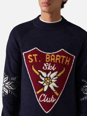 Mezzo dolcevita con stampa Alpine jacquard