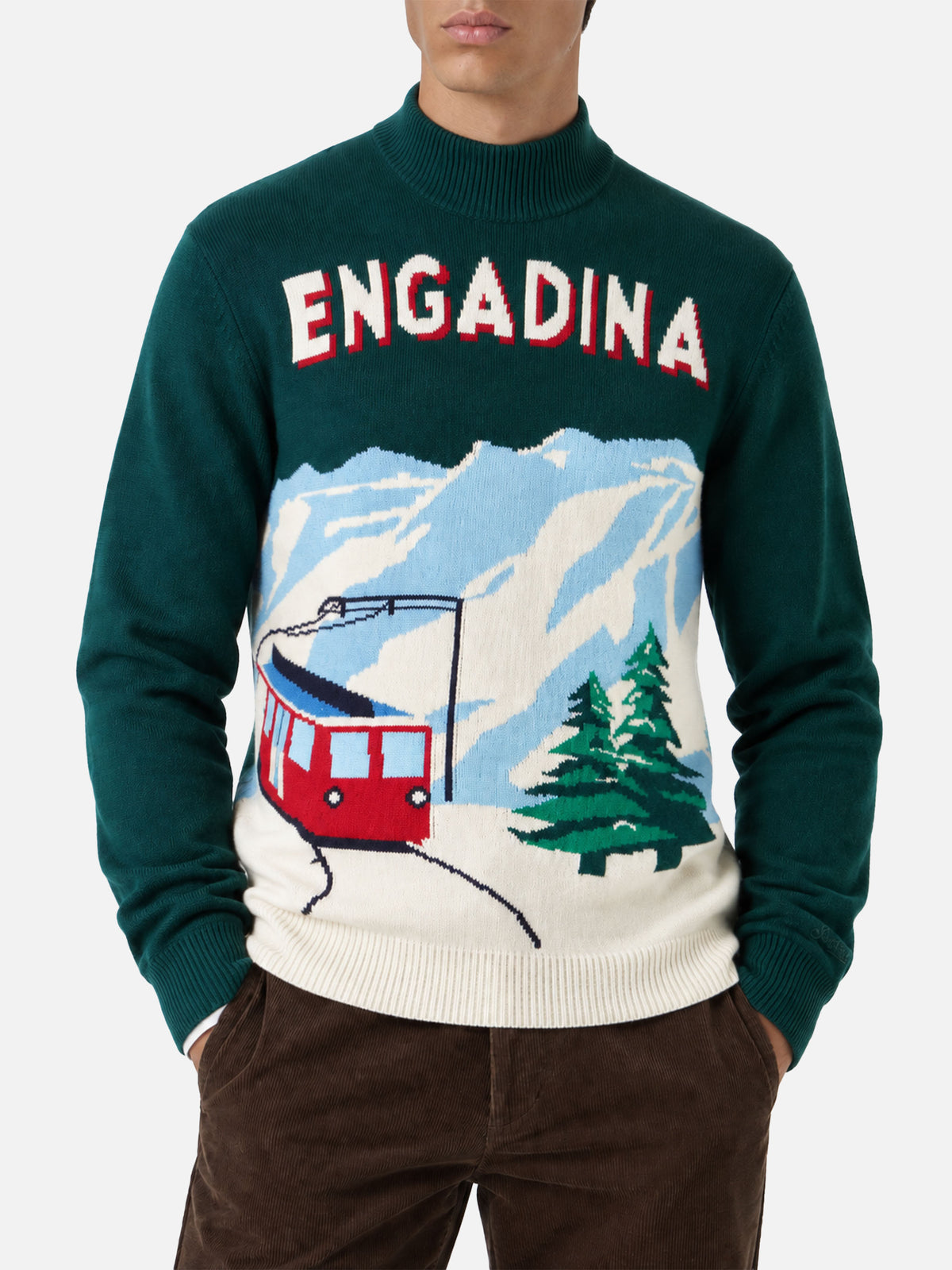 Pullover Davos Engadina postcard 