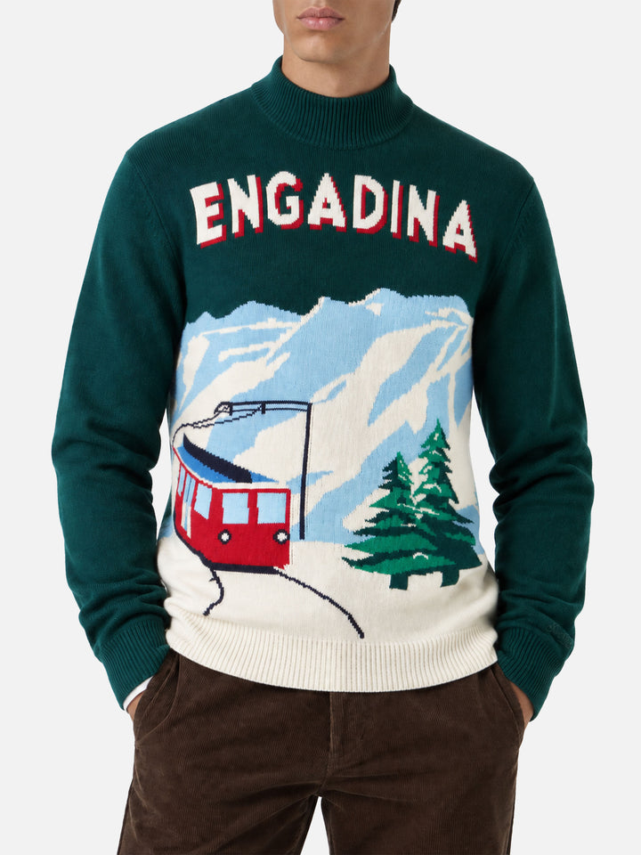 Pullover Davos Engadina postcard 