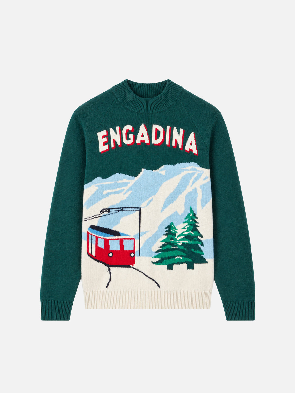 Pullover Davos Engadina postcard 