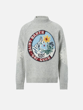 Dolcevita Davos con jacquard Cervino