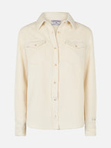 Woman shirt Deer corduroy beige