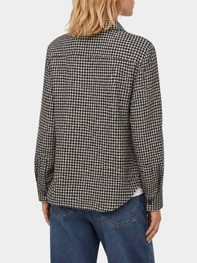 Chemise en laine Deer avec imprimé pied-de-poule 