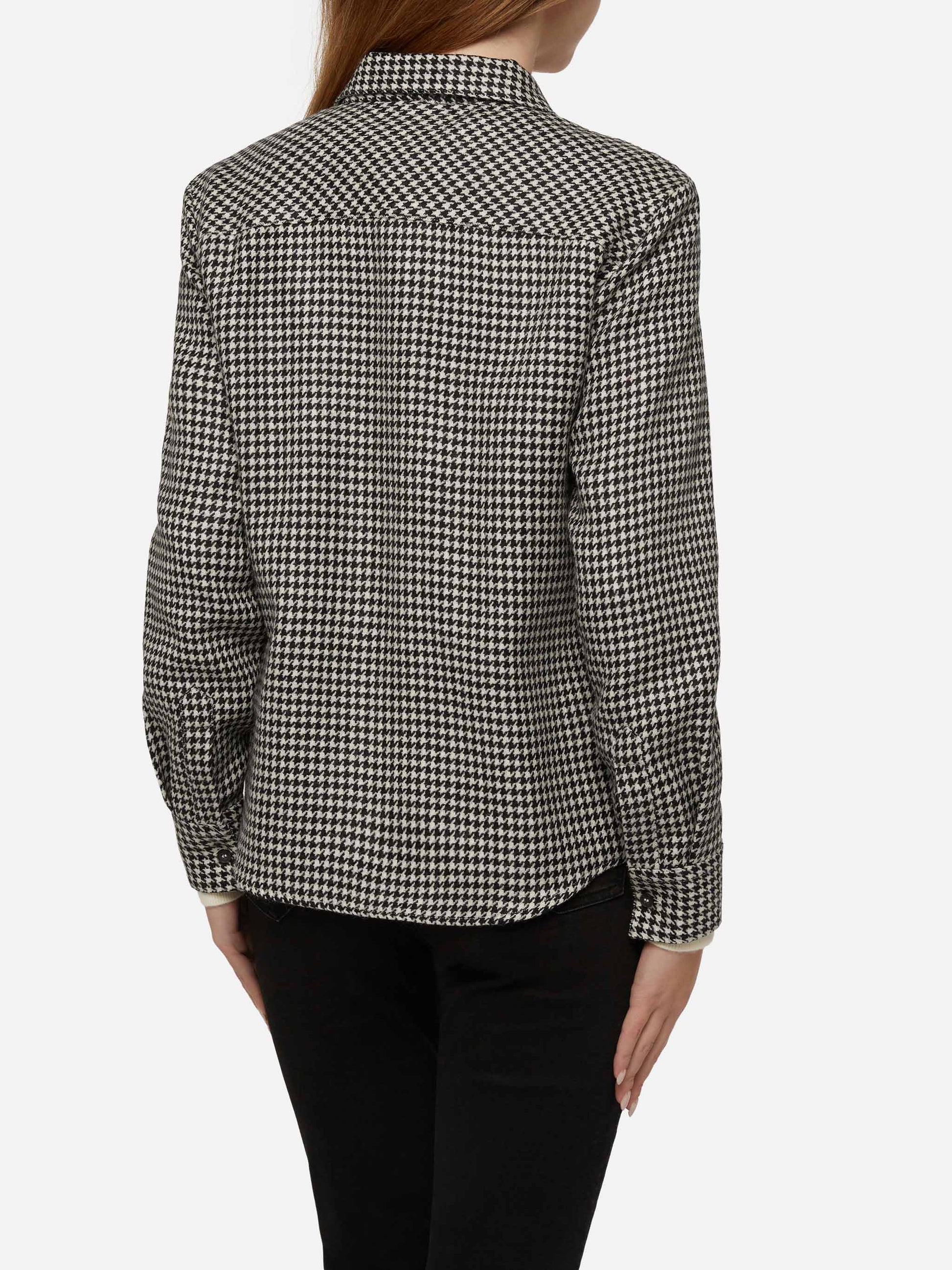Wool shirt Deer with pied de poul print - MC2 Saint Barth