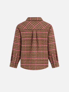 Deer Jr pied de poule overshirt