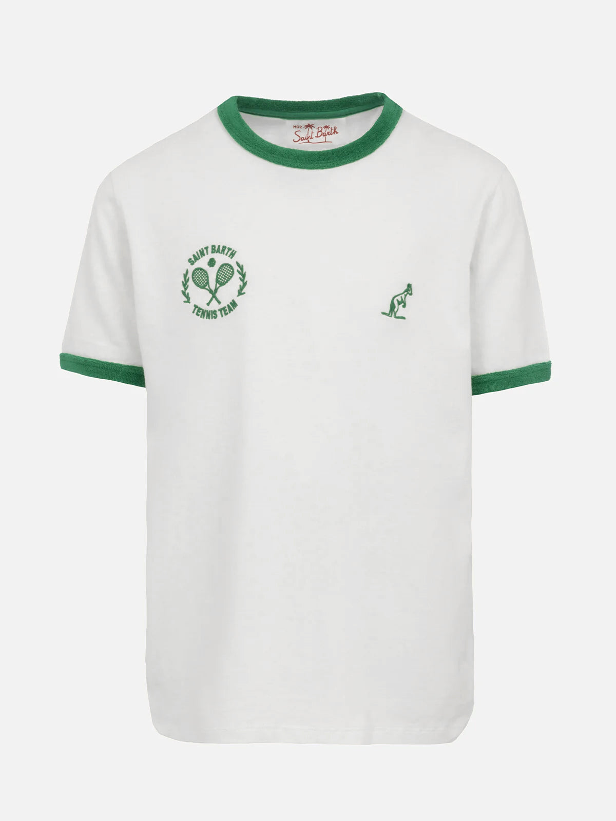 T-shirt da bambino bianco in cotone Dean Jr con ricamo Australian | AUSTRALIAN BRAND SPECIAL EDITION