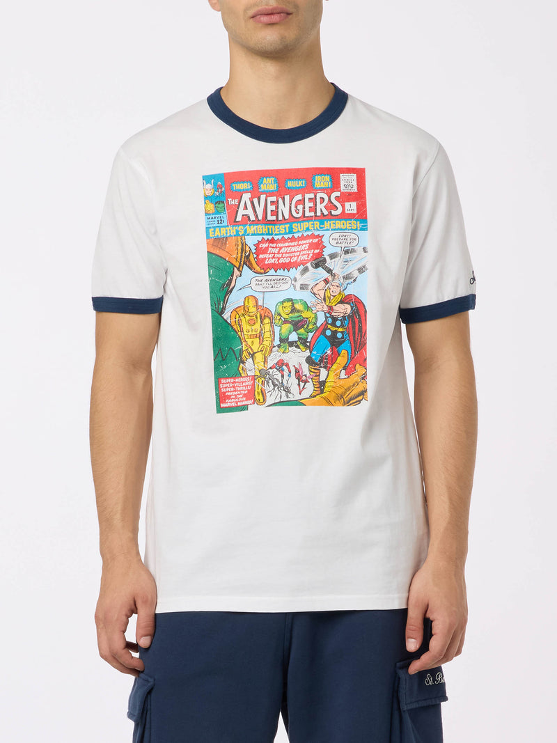 Man cotton t shirt with Avengers print MARVEL SPECIAL EDITION MC2 Saint Barth