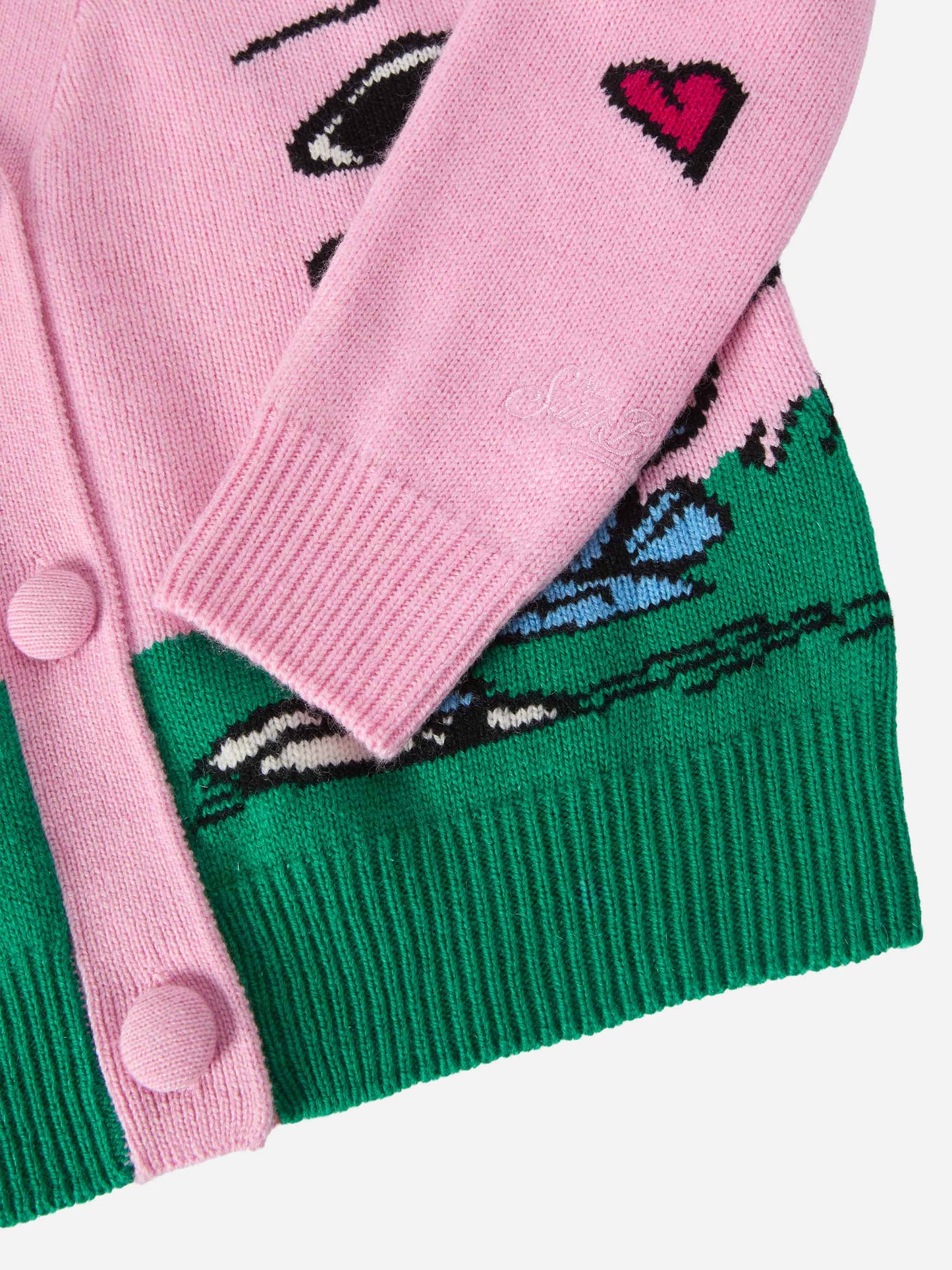 Cardigan  Didy in misto cashmere con jacquard Snoopy | PEANUTS SPECIAL EDITION