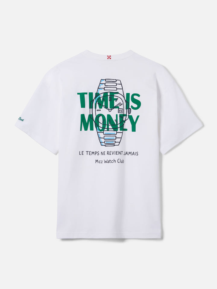 T-shirt Delmar con stampa Time Is Money e maxi grafica sul retro