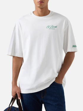Delmar T-Shirt in Weiß mit Peanuts Tennis Paradise-Print 