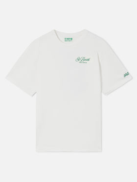 Delmar T-Shirt in Weiß mit Peanuts Tennis Paradise-Print 