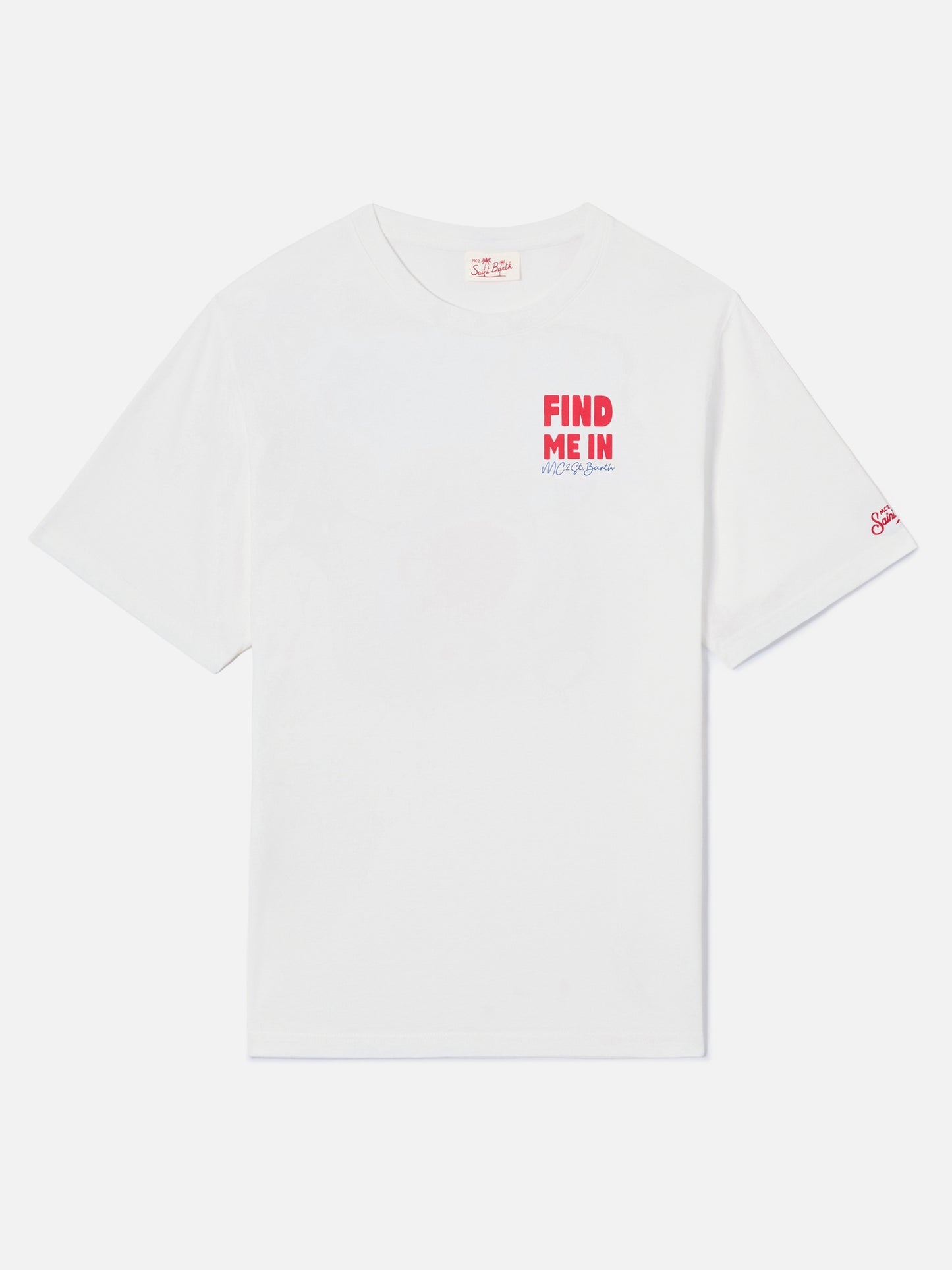 Delmar t-shirt with Find Me On Vacation print and maxi graphic on the back