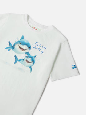 T-shirt Denver Jr con ricamo My Dad Is The King!